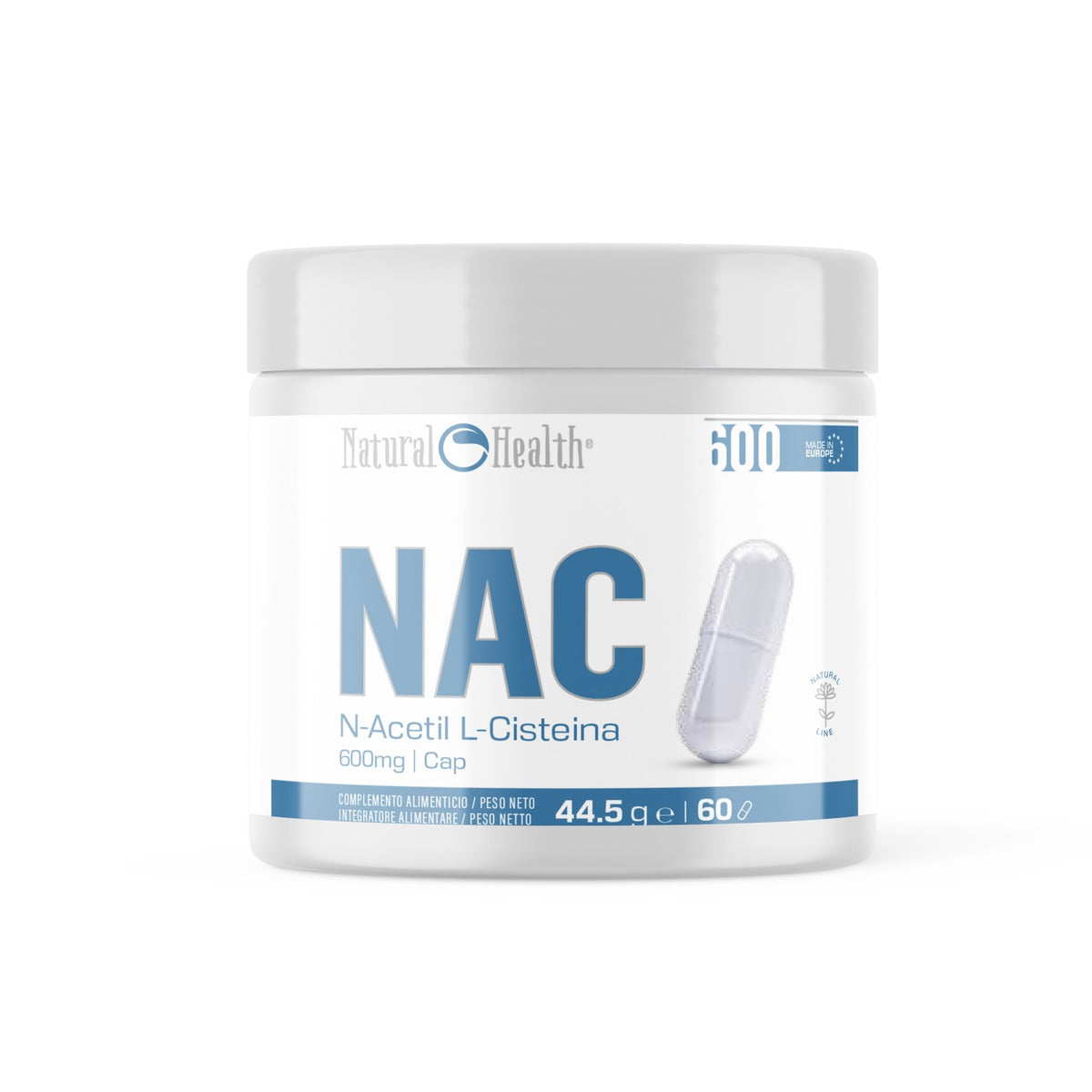 NAC 600mg. 60 cap. de Natural Health - fotografía principal