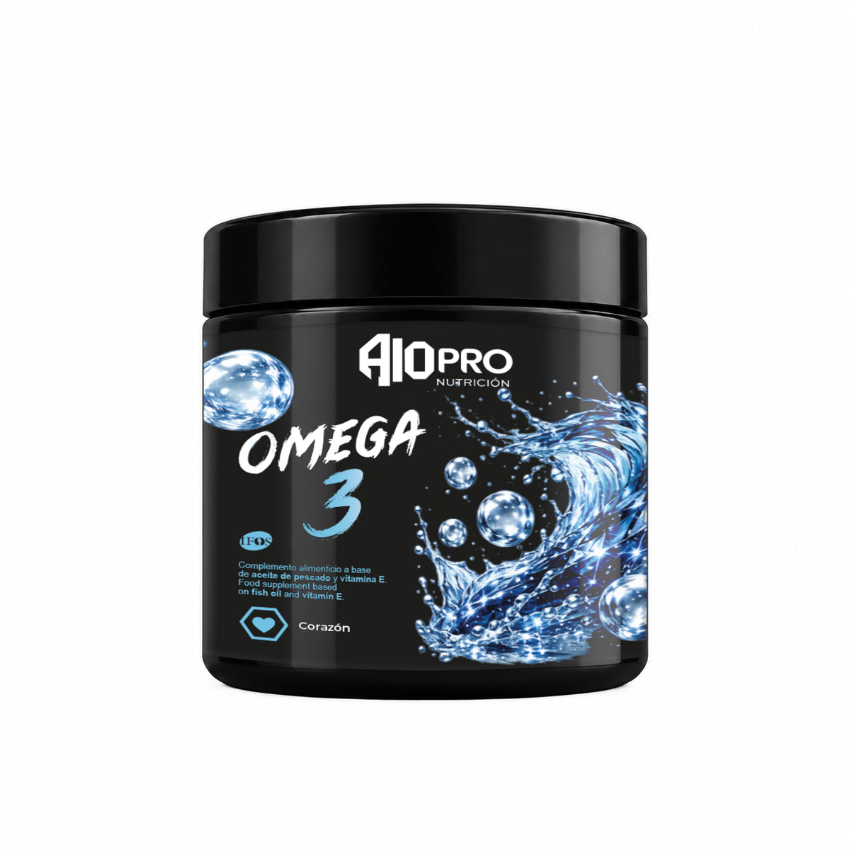 Omega 3 IFOS 100 perlas | A10PRO Nutrición - Único - fotografía frontal
